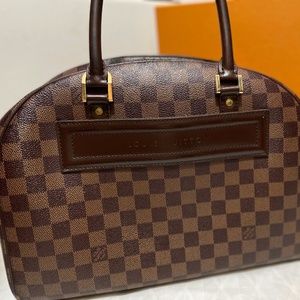 Louis Vuitton Nolita With Dustbag Brown Damier Ébène Canvas Satchel